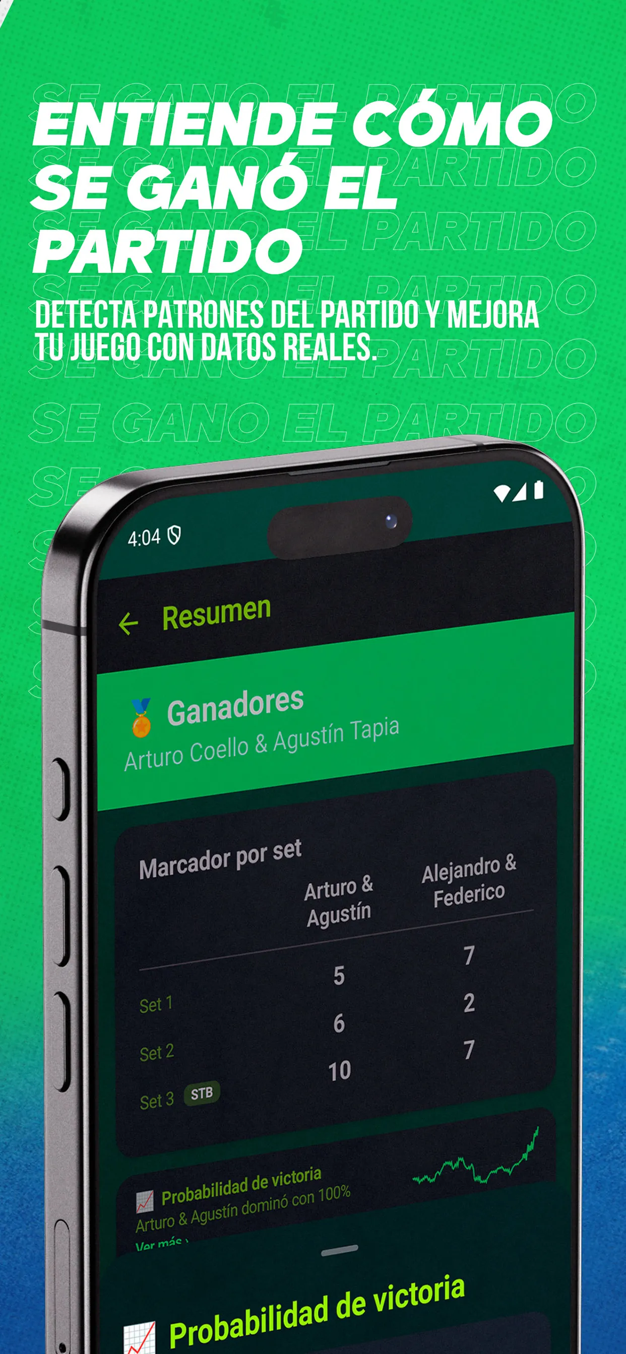 Resumen y análisis del partido en PadelMX